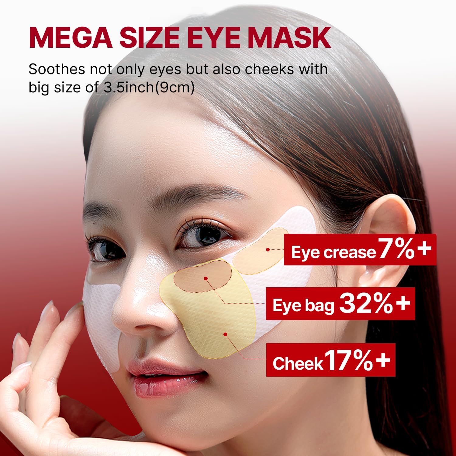 Wrinkle-fit Tangle Eye Patch - Under Eye Patches for Dark Circles and Puffy Eyes, Eye Bags Treatment for Women - Mega Collagen Eye Patches, Eye Gel Pads for Puffiness- Firming & Deep Hydrating - 4EA
